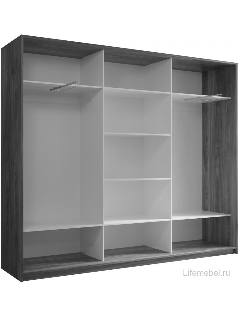 Шкаф-купе Кааппи 9 210х45 белый бриллиант