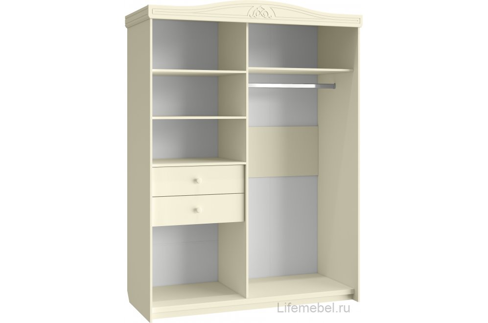 Шкаф-купе Ассоль плюс АС-16 ваниль