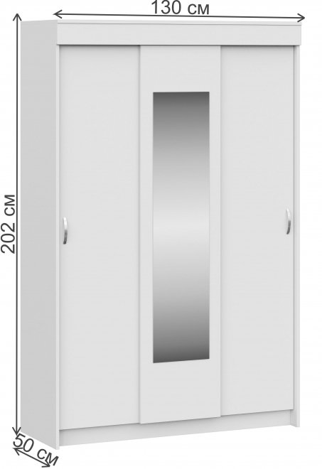 Шкаф-купе Бассо дуб атланта / дуб сакраменто