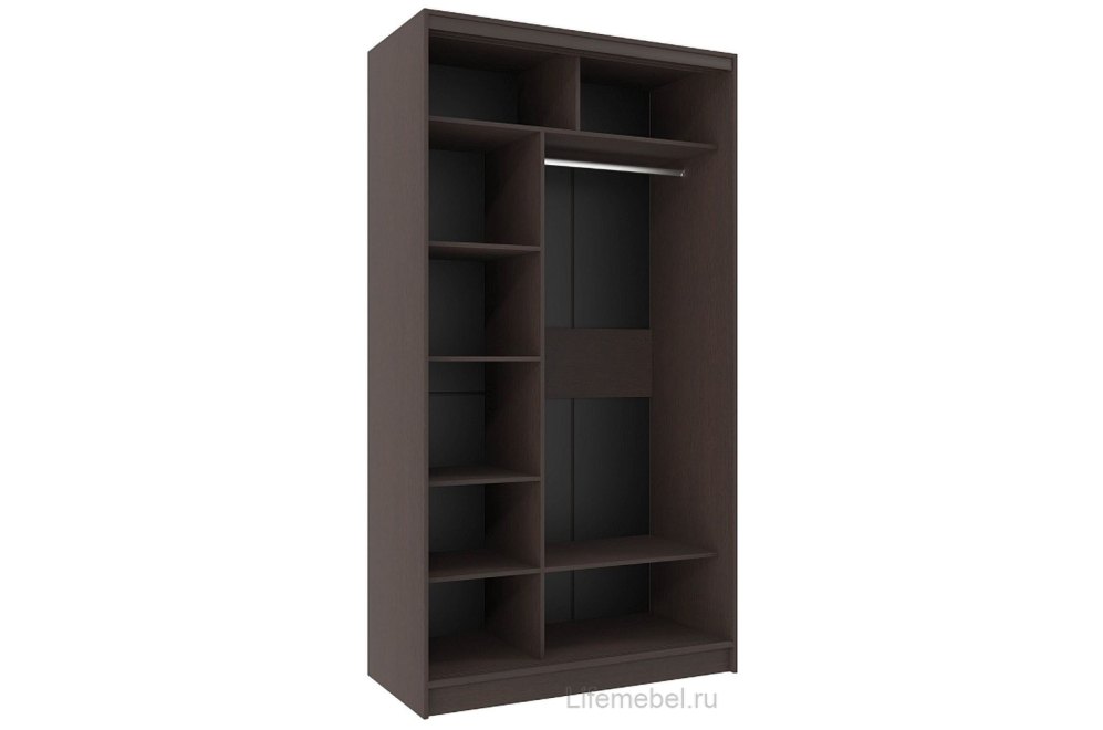 Шкаф-купе Домашний 1200 зеркало / лдсп венге