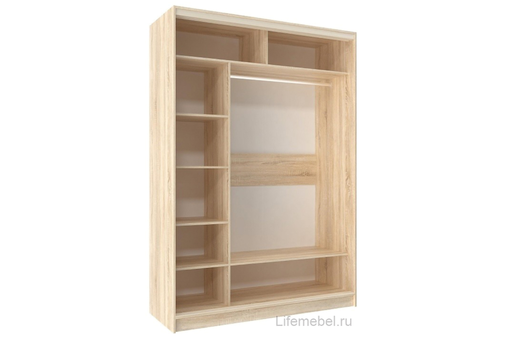 Шкаф-купе Домашний 1600 лдсп / лдсп дуб сонома