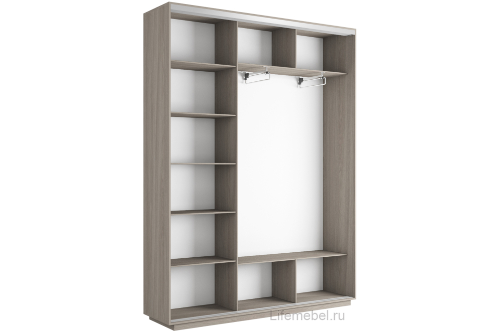 Шкаф-купе Экспресс 2400х2200х440 NEW ясень шимо светлый