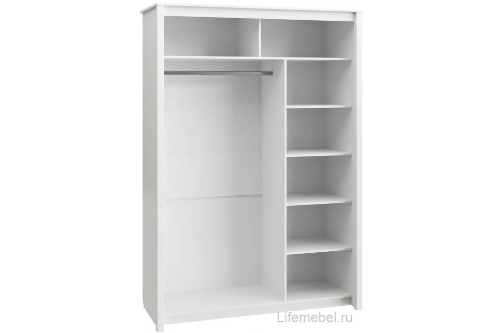 Шкаф-купе Изабель ИЗ-60К белое дерево