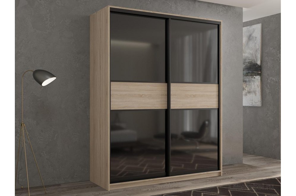 Шкаф-купе Кааппи 12 120х60 дуб сонома светлый