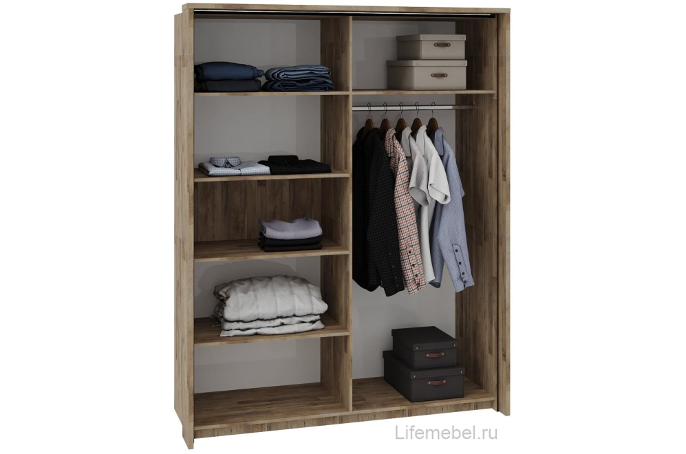 Шкаф-купе Кения 5001.М1 + 5003.М1 гамбия / угольный камень