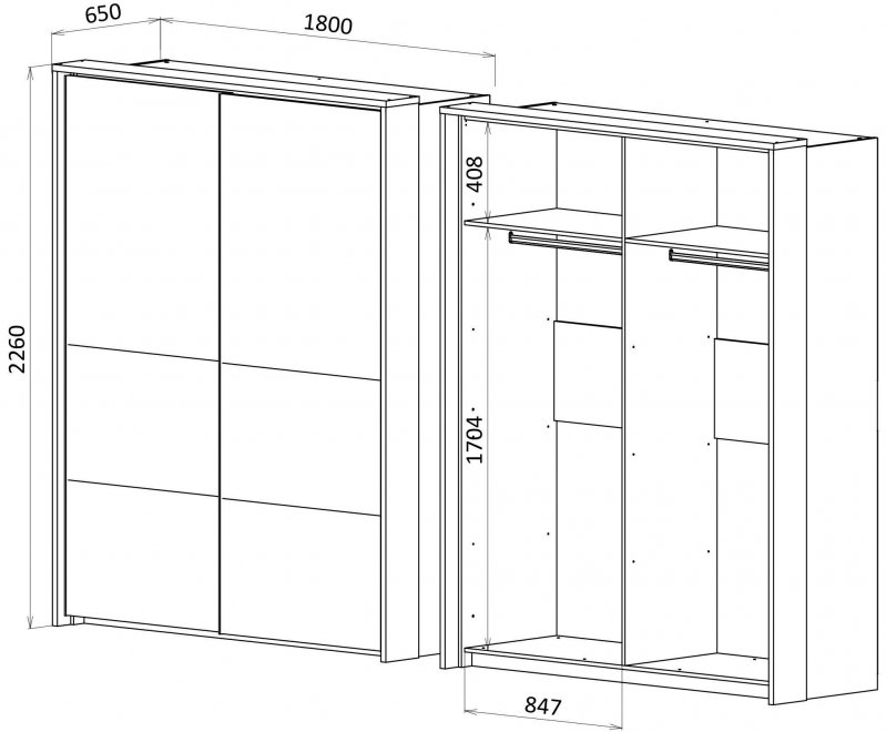 Шкаф-купе Кения 5001.М1 гамбия / угольный камень