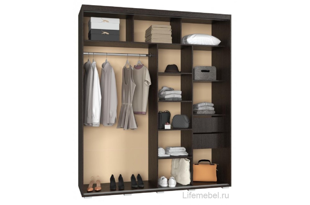 Шкаф-купе Крафт-3 венге