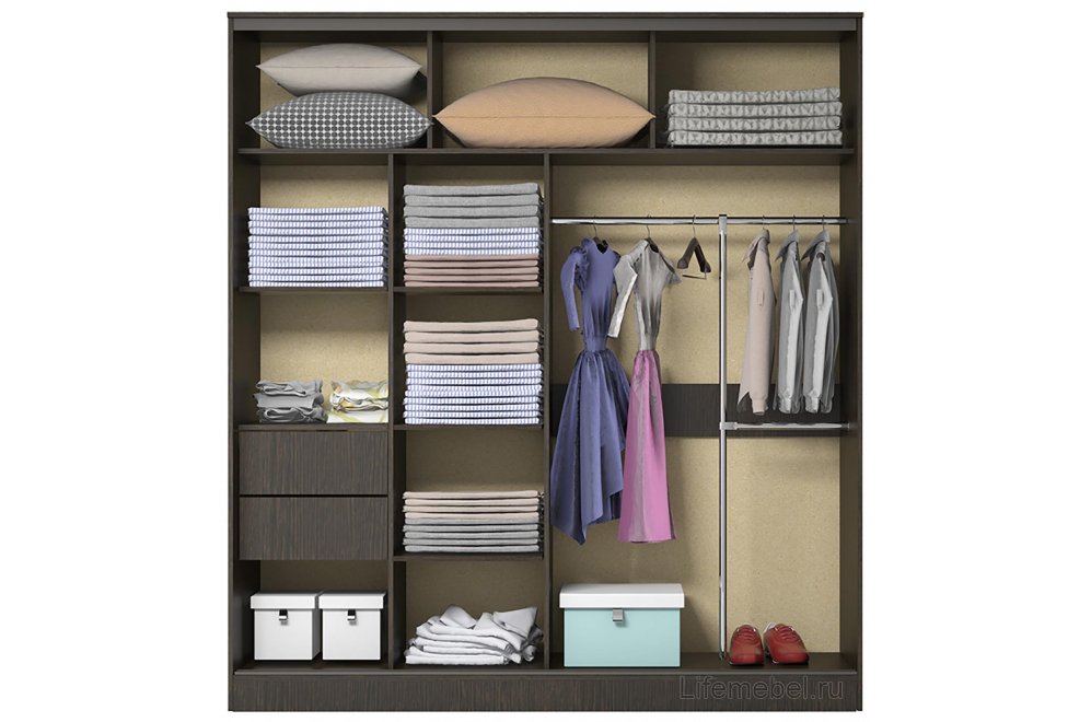 Шкаф-купе Лотос-1 венге
