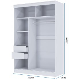 Шкаф-купе Танго-2 1,5 м