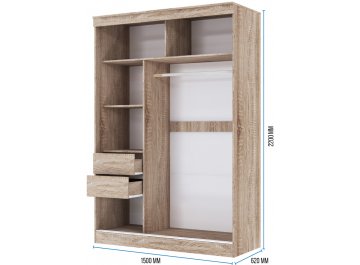 Шкаф-купе Танго-2 1,5 м