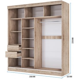 Шкаф-купе Москана-2 2 м