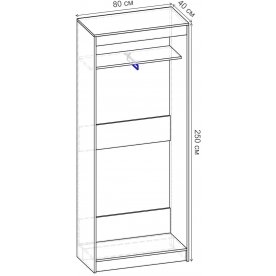 Шкаф-купе Риф 2 ШК.017.800-23 вариант 4