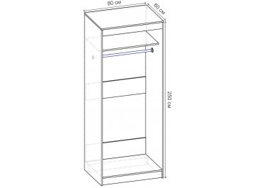 Шкаф-купе Риф 2 ШК.019.800-23 вариант 4