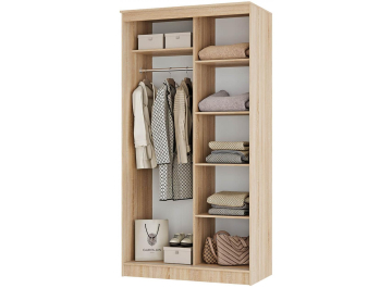Шкаф-купе Сакура 1.14м дуб сонома / белый