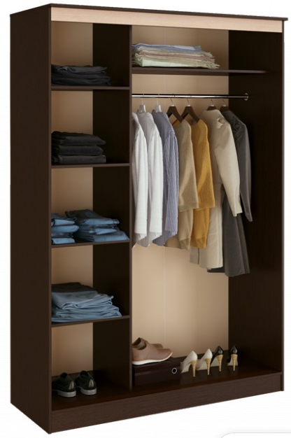 Шкаф-купе Сакура 1,5м венге / лоредо