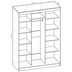 Шкаф-купе Стандарт 3 ШК.010.2400-08