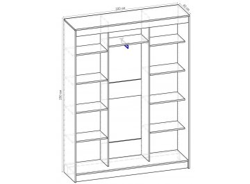 Шкаф-купе Стандарт Комбо 3.1 ШК.009.2200-19