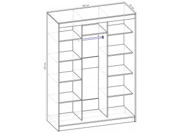 Шкаф-купе Стандарт Комбо 3.1 ШК.010.1800-19