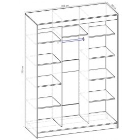 Шкаф-купе Стандарт Комбо 3.1 ШК.010.2000-19