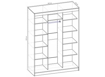 Шкаф-купе Стандарт Комбо 3.1 ШК.010.2000-19