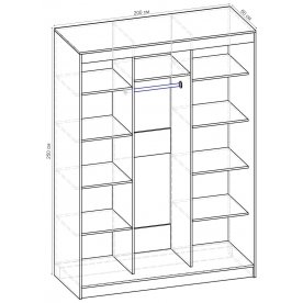 Шкаф-купе Стандарт Комбо 3.1 ШК.011.2000-19