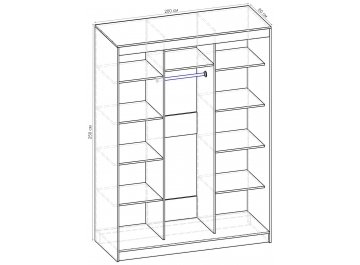 Шкаф-купе Стандарт Комбо 3.1 ШК.011.2000-19