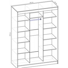 Шкаф-купе Стандарт Комбо 3.1 ШК.011.2400-19