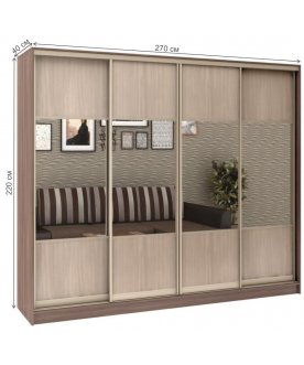 Шкаф-купе Стандарт Комбо 4.1 ШК.012.2700-19