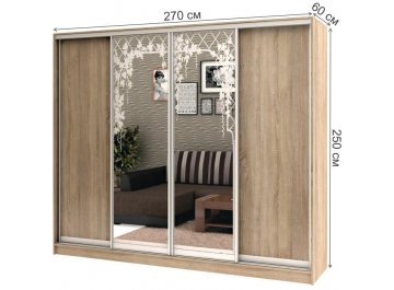 Шкаф-купе Стандарт Комбо 4.3 ШК.015.2700-08 / 18