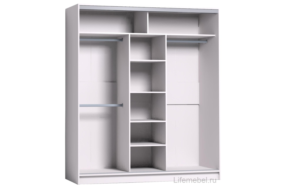 Шкаф-купе Strike 1800 лдсп / лдсп белый