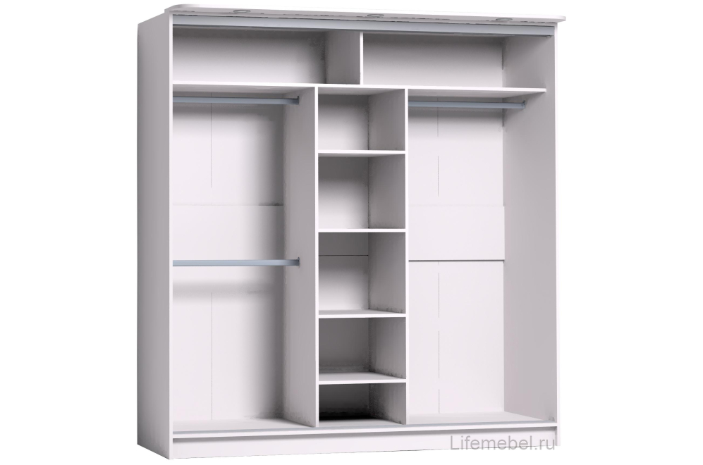Шкаф-купе Strike 2000 зеркало / лдсп белый