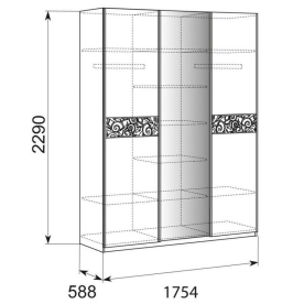 Шкаф-купе Ирис 16