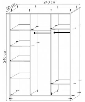 Шкаф-купе Зеркало-3