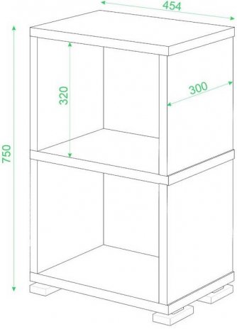 Стеллаж Эланта-15/2 венге