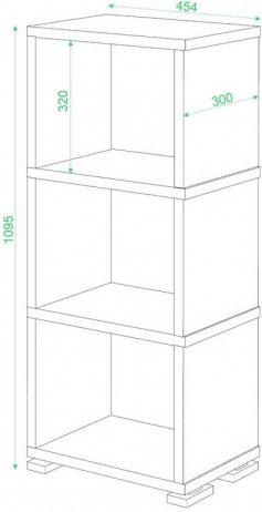 Стеллаж СБ-15/3 карамель