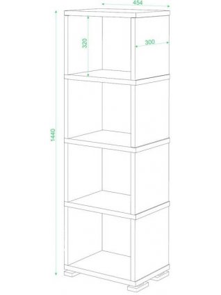 Стеллаж Эланта-15/4 карамель