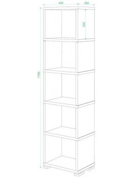 Стеллаж Эланта-15/5 карамель