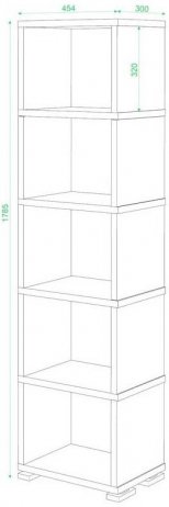 Стеллаж Эланта-15/5 венге