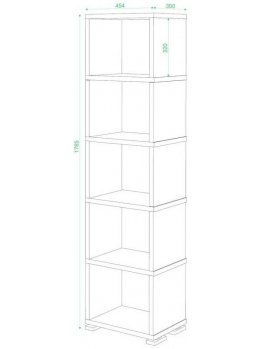 Стеллаж Эланта-15/5 венге