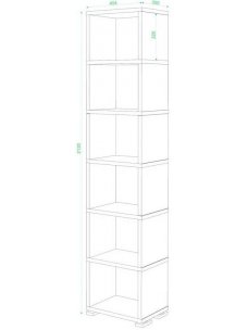 Стеллаж Эланта-15/6 венге