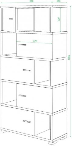 Стеллаж СБ-30/5 нельсон