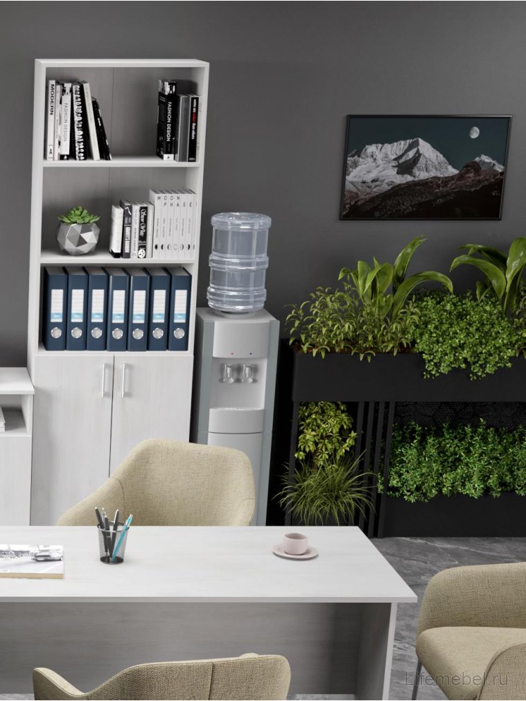 Стеллаж открытый ОФ-301К северное дерево светлое