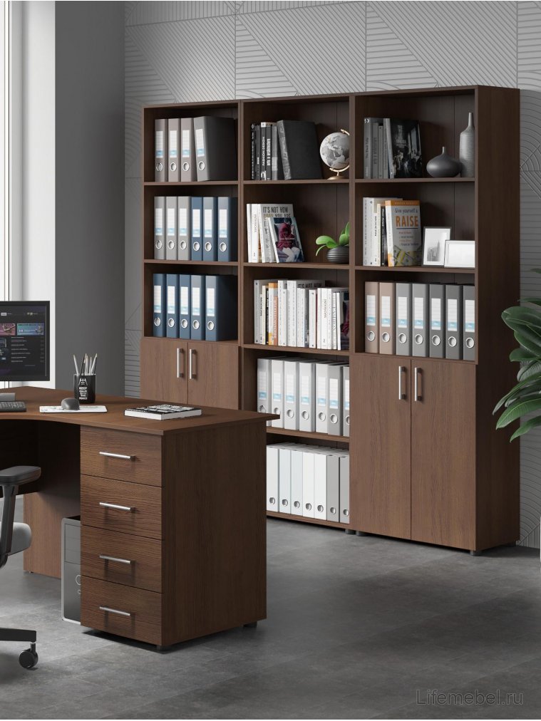 Стеллаж / Шкаф-пенал ОФ-301К венге открытый