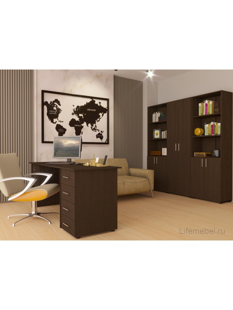 Стеллаж / Шкаф-пенал ОФ-301К венге открытый