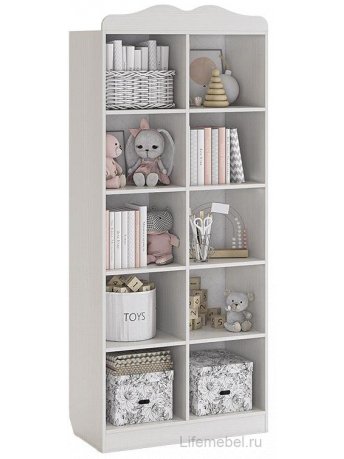 Стеллаж Фэнтези MDF-03.1747 белый рамух