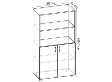 Стеллаж Стеллаж 800 СТ.039.800-01