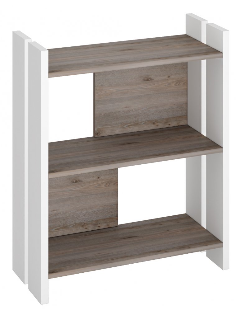 Стеллаж 85 см белый / нельсон