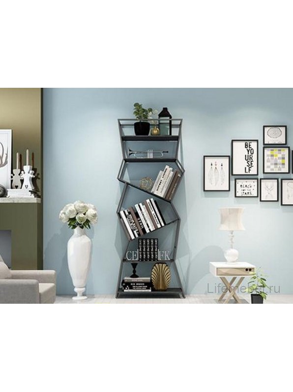 Стеллаж Akur Loft Houston металлокаркас черный