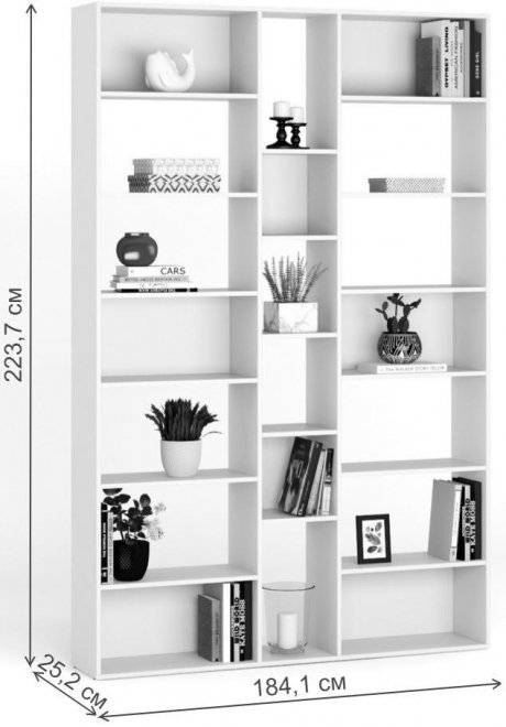 Стеллаж Алстар-14 МХ белый