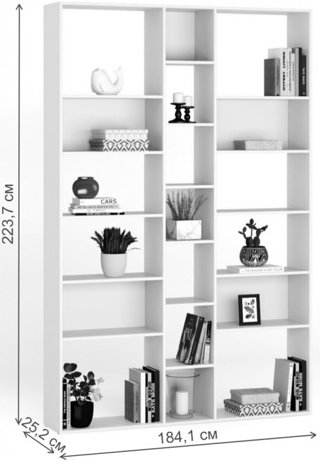 Стеллаж Алстар-14 ясень светлый